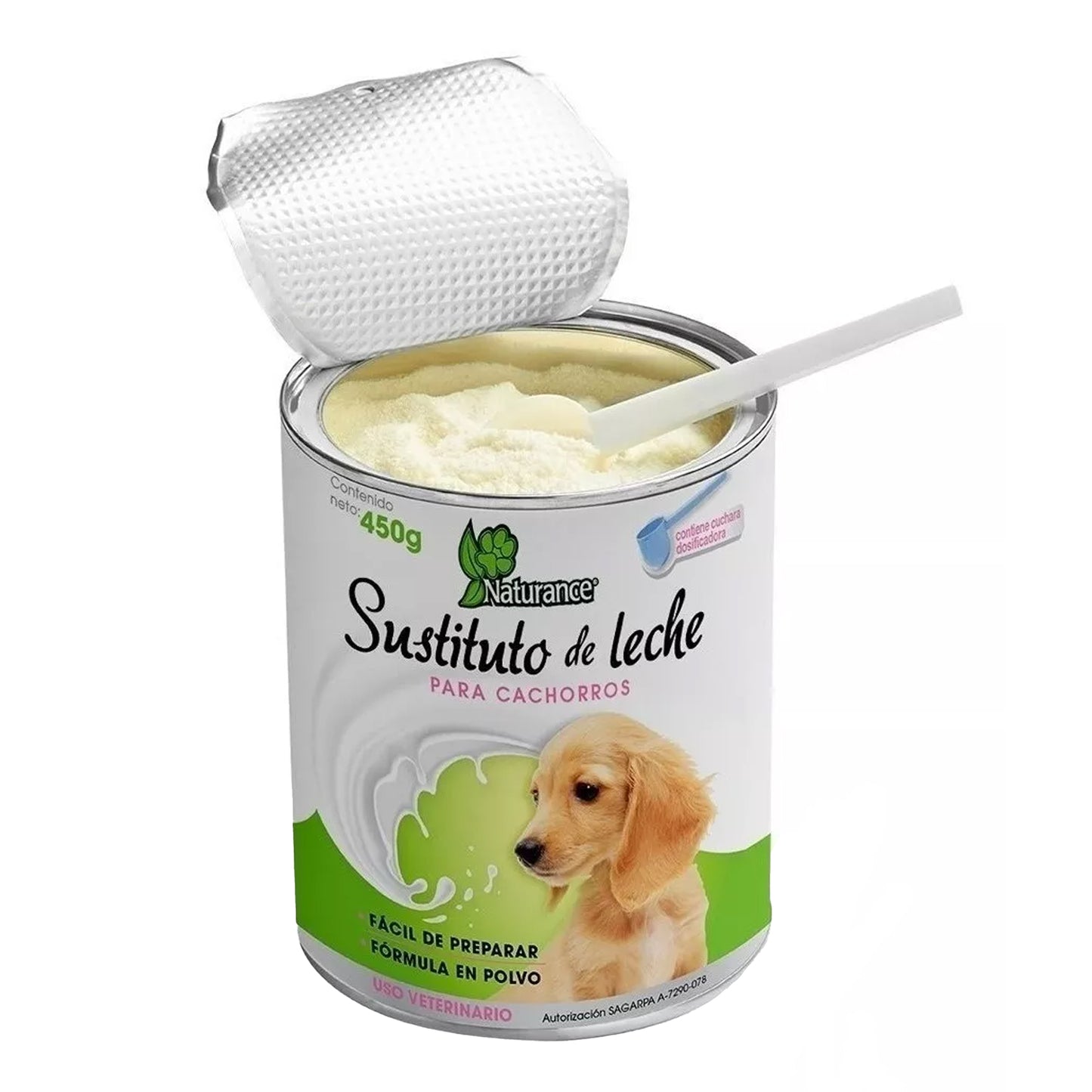 Bote Sustituto de Leche Naturance 450g Fórmula en Polvo para Perros cachorros