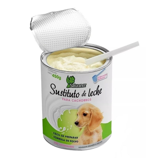 Bote Sustituto de Leche Naturance 450g Fórmula en Polvo para Perros cachorros