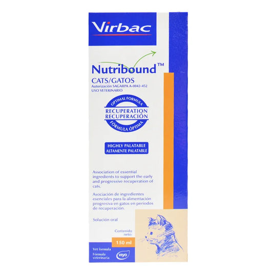 Caja Nutribound Virbac 150ml Fórmula Especial Recuperación Gatos