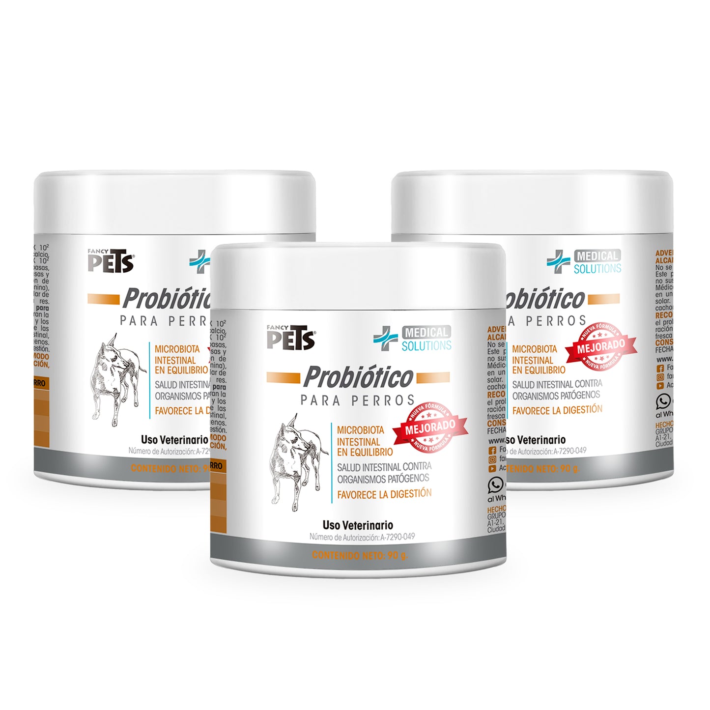 Probiotico Para Perros Fancy Pets 90g En polvo