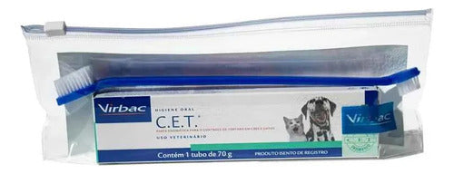Kit De Salud Bucal C.e.t Pasta Virbac 70 Gr+ Cepillo + Bolsa Pollo