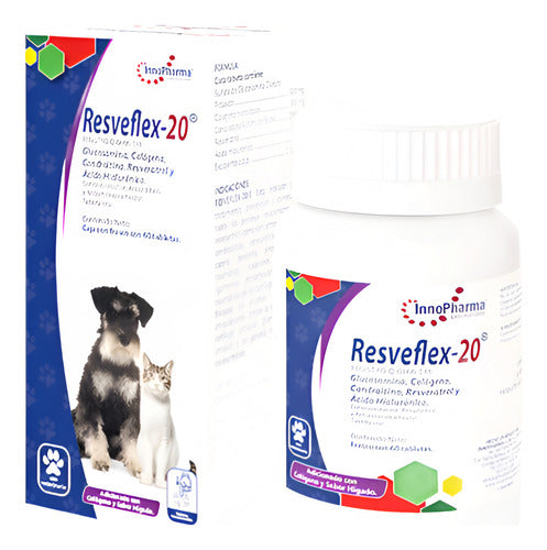 Resveflex-20 Kg 60 Tabs Fraccionables Articulaciones Perro