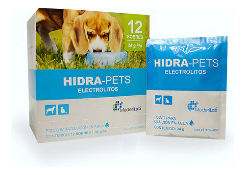 Hidra-pets Caja Con 12 Sobres 34 G C/u Mederilab Electolitos