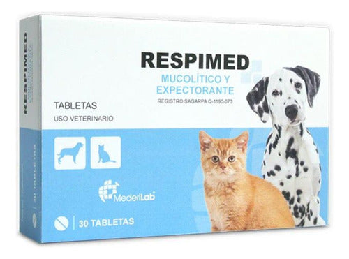 Respimed 30 Tabs Mederilab Perros Y Gatos
