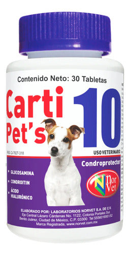 Norvet Carti Pet´s 10 Condroprotector 30 Tabletas