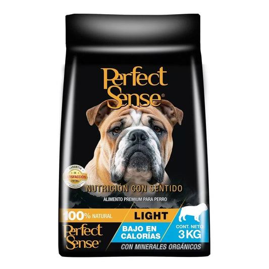 Bolsa de Alimento para Perro Problemas de Sobrepeso Light Perfect Sense 3kg