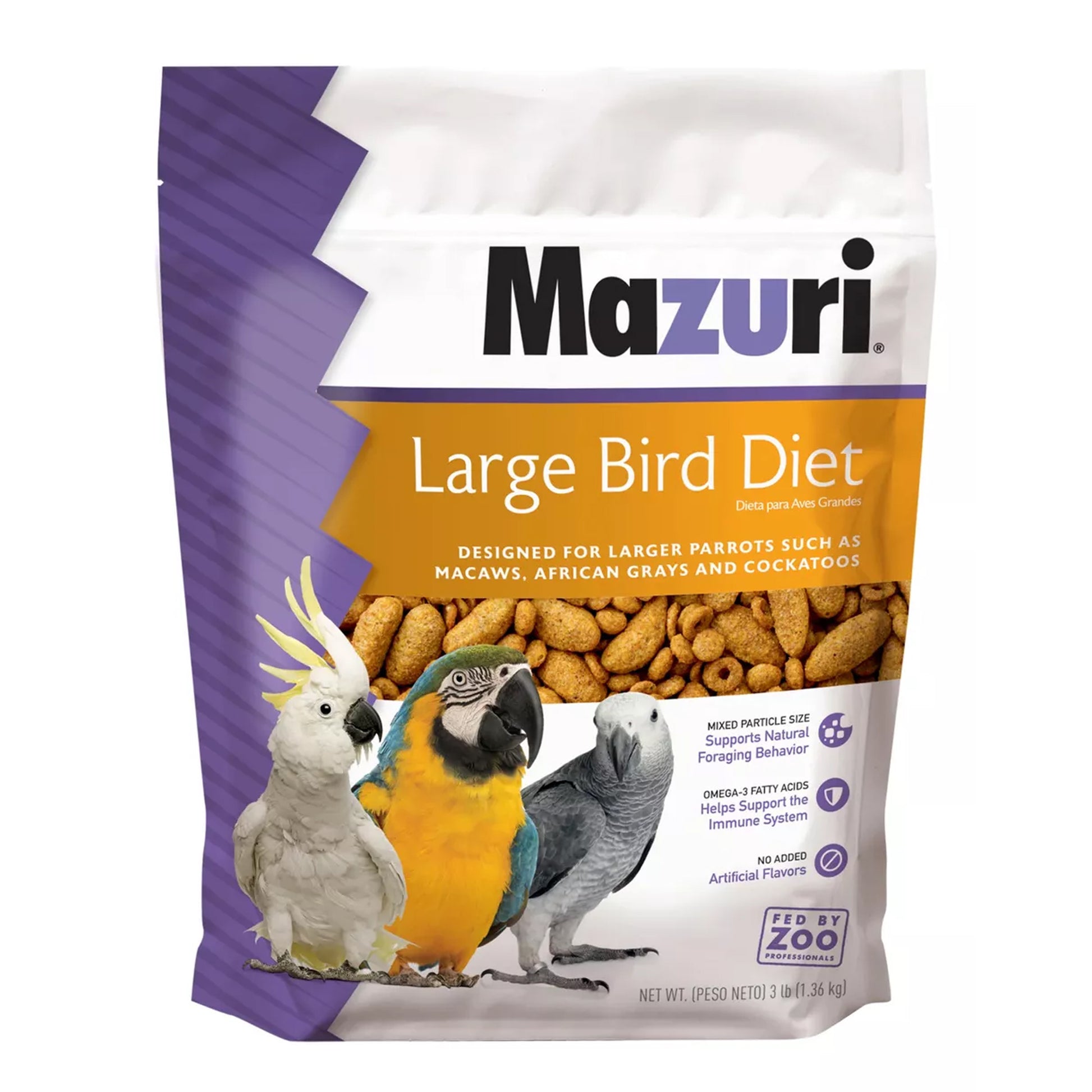 Bolsa de Alimento para Loro Guacamaya Cacatúa Mazuri 650g