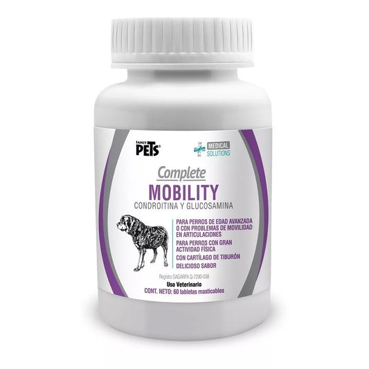 Complete Mobility Fancy Pets 60 Tabs Vitaminas Condroitina y Glucosamina p/Perros