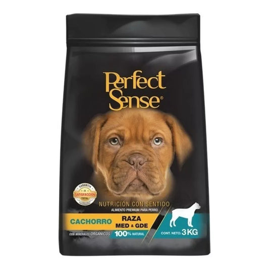 Alimento para Cachorro Perfect Sense 3kg - Raza Mediana Grande