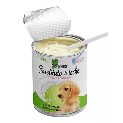 Bote Sustituto de Leche Naturance 450g Fórmula en Polvo para Perros cachorros