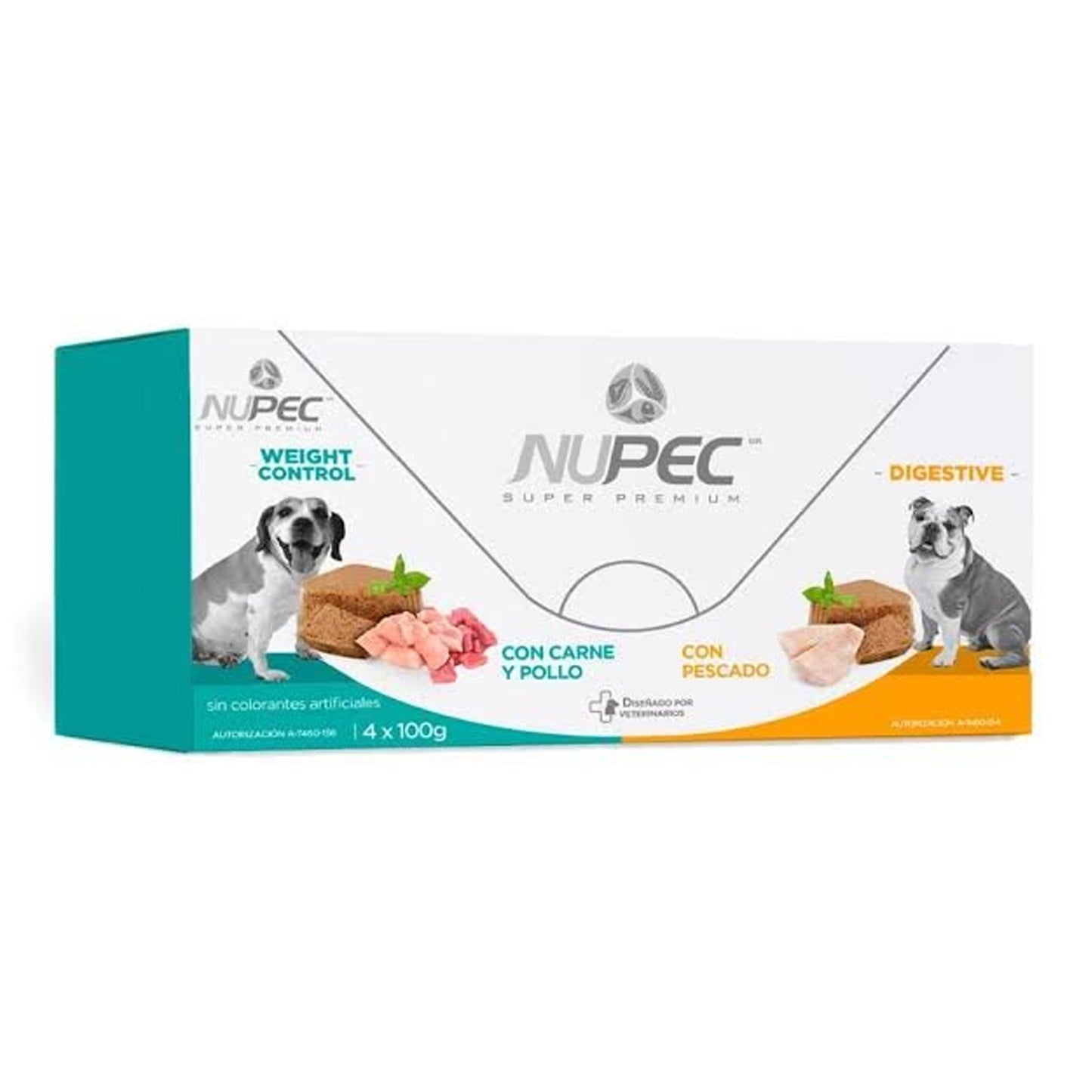 Latas de Alimento Humedo para Perro Nupec 100g Weight control y Digestive