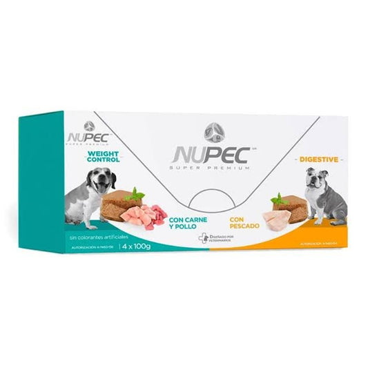 Latas de Alimento Humedo para Perro Nupec 100g Weight control y Digestive