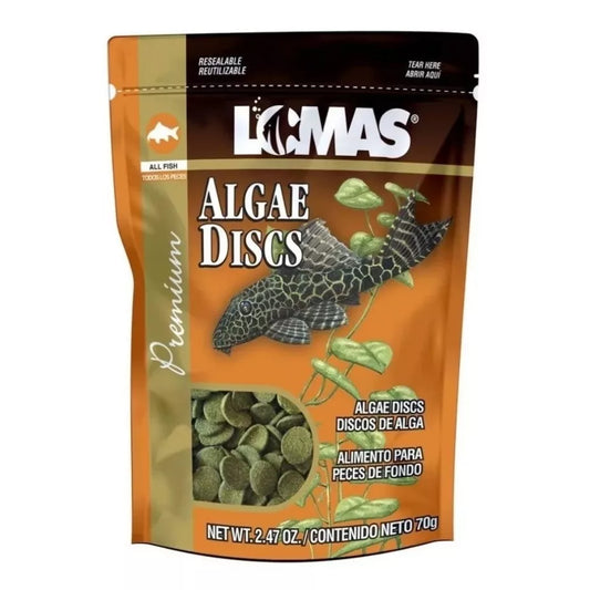 Bolsa de Alimento para Peces de Fondo Lomas 70g Algae Discs