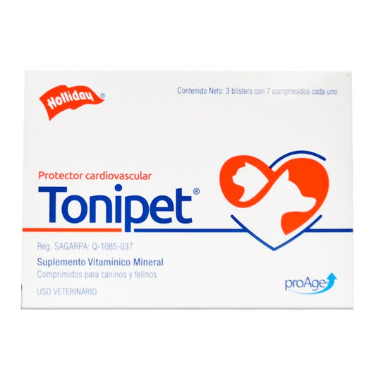 Caja de Tonipet Holliday 21 Tabs Protector Cardiovascular para Perro/Gato