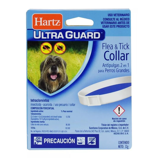 Caja Collar Antipulgas Perro Hartz 2en1 duración 7 Meses