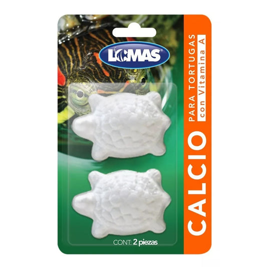 Calcio Para Tortugas Con Vitamina A (2 Piezas) Forma Lomas
