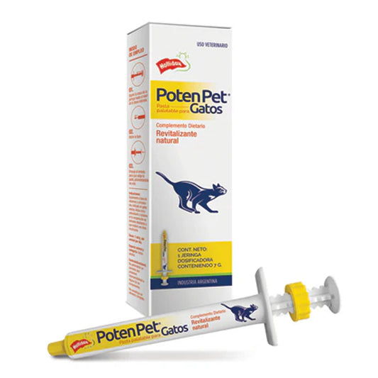 Tubo Poten Pet Gatos Holliday 7g - Revitalizante Natural en Jeringa