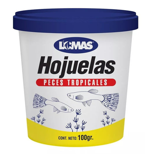 Bote de Alimento para Peces Tropicales Lomas 100g Hojuelas
