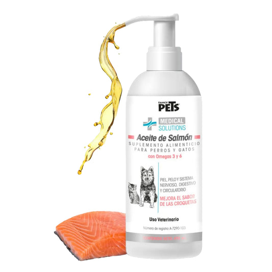 Dispensador Aceite de Salmón Fancy Pets 490ml - Omega 3 Y 6 para Perro y Gato