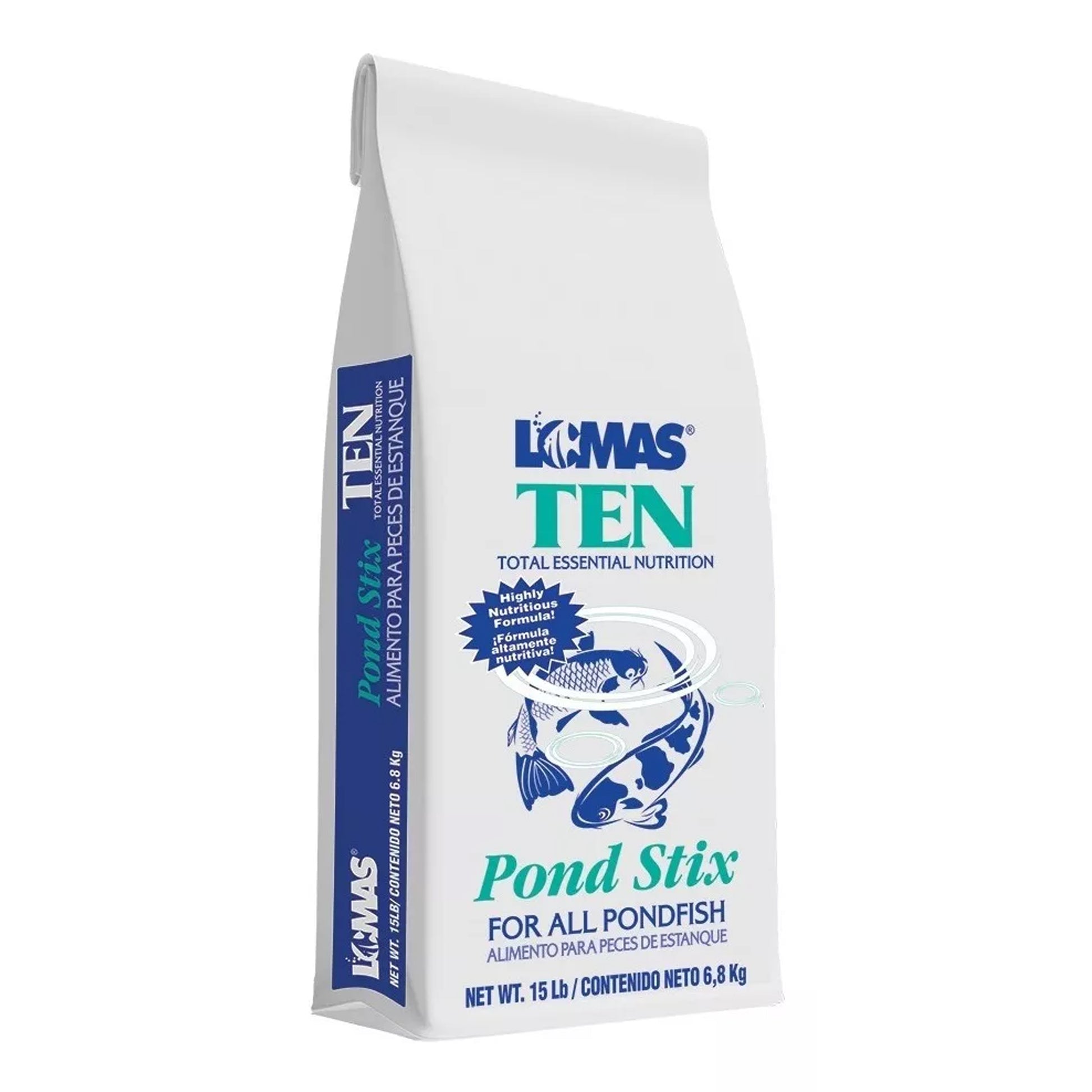 Bolsa de Alimento para Peces de Estanque Lomas 6.8kg Carpa Koi Pond Stixs