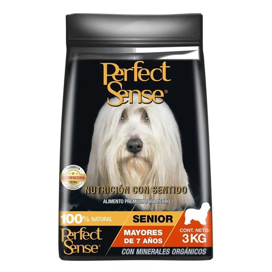 Bolsa de Alimento para Perro Senior Edad Avanzada Perfect Sense 3kg