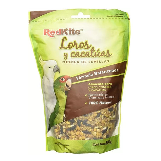 Bolsa Alimento para Aves Red Kite 500g Loros Y Cacatuas