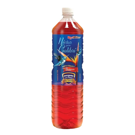 Bote de Nectar Rojo para Colibri Natural sin Colorante Red Kite 1.5L