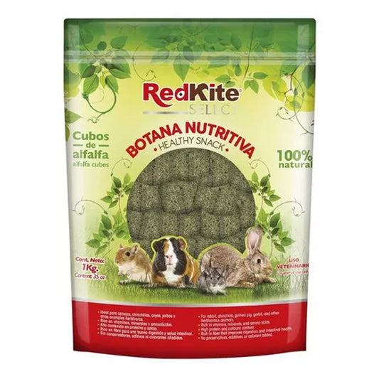Cubos de Alfalfa para Conejo Red Kite 1kg - Cuyo Hamster 