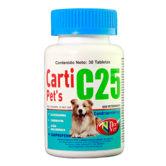 Bote de Carti Pets C25 Nor Vet 30 Tabs Condroprotector