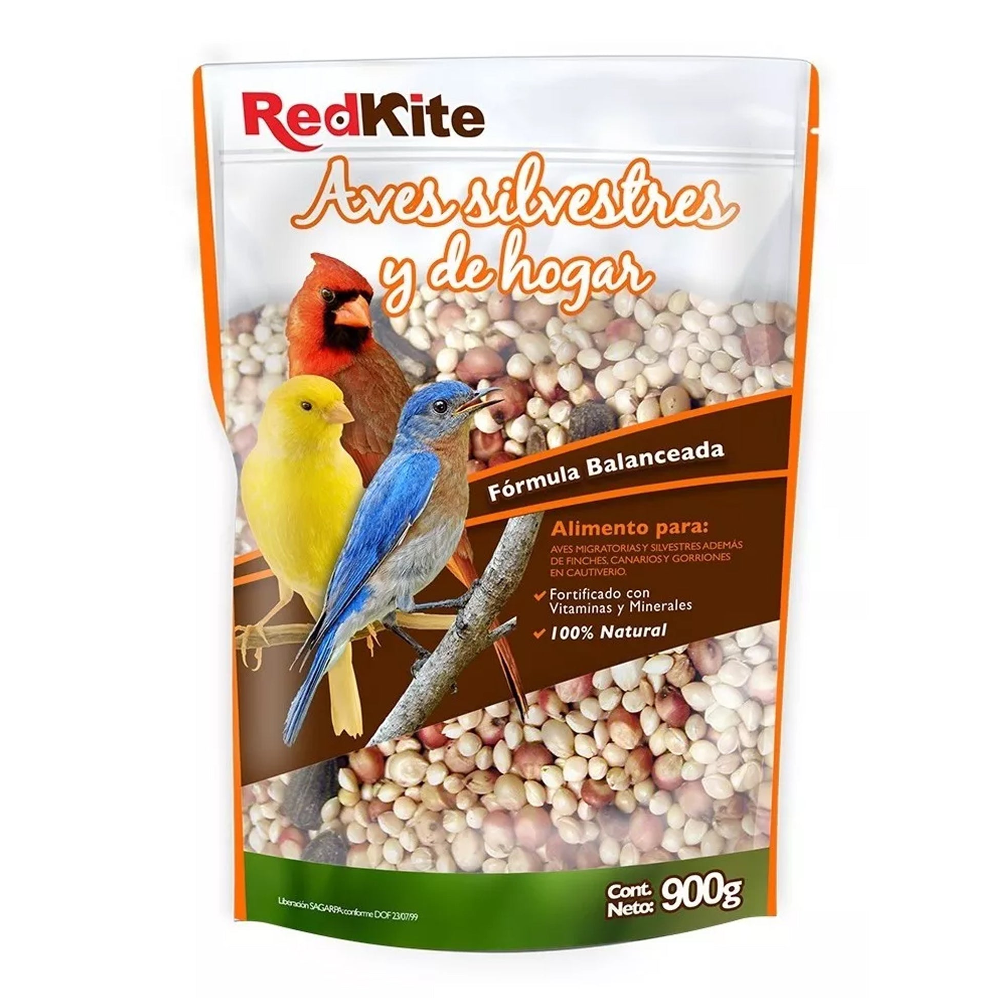 Bolsa de Alimento para Aves Silvestres Mezcla Semillas Red Kite 900g 