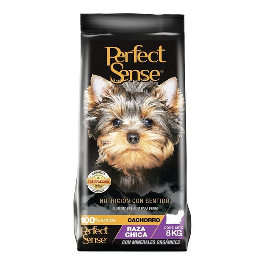 Bolsa de Alimento para Perro Cachorro Perfect Sense 8kg - Raza Chica Pequeña 