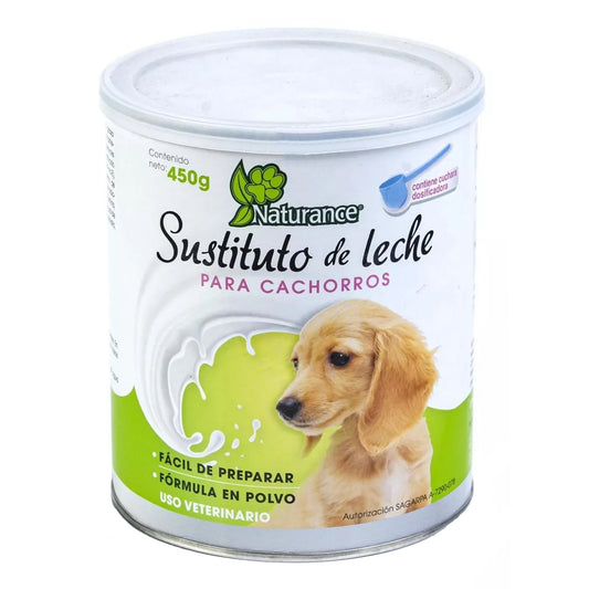 Bote Sustituto de Leche Naturance 450g Fórmula en Polvo para Perros cachorros
