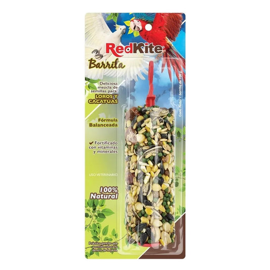 Barra de Semillas para Loro/Cacatua Red Kite 100gr Alimento para Aves