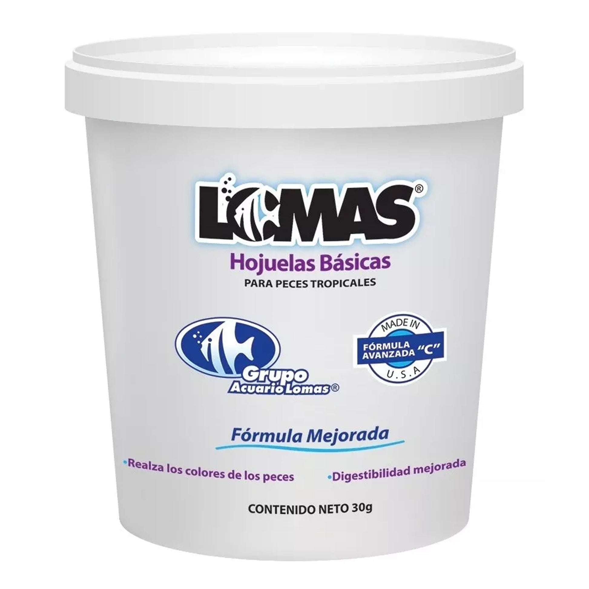 Bote de Alimento para Peces Tropicales Lomas 30g Hojuelas
