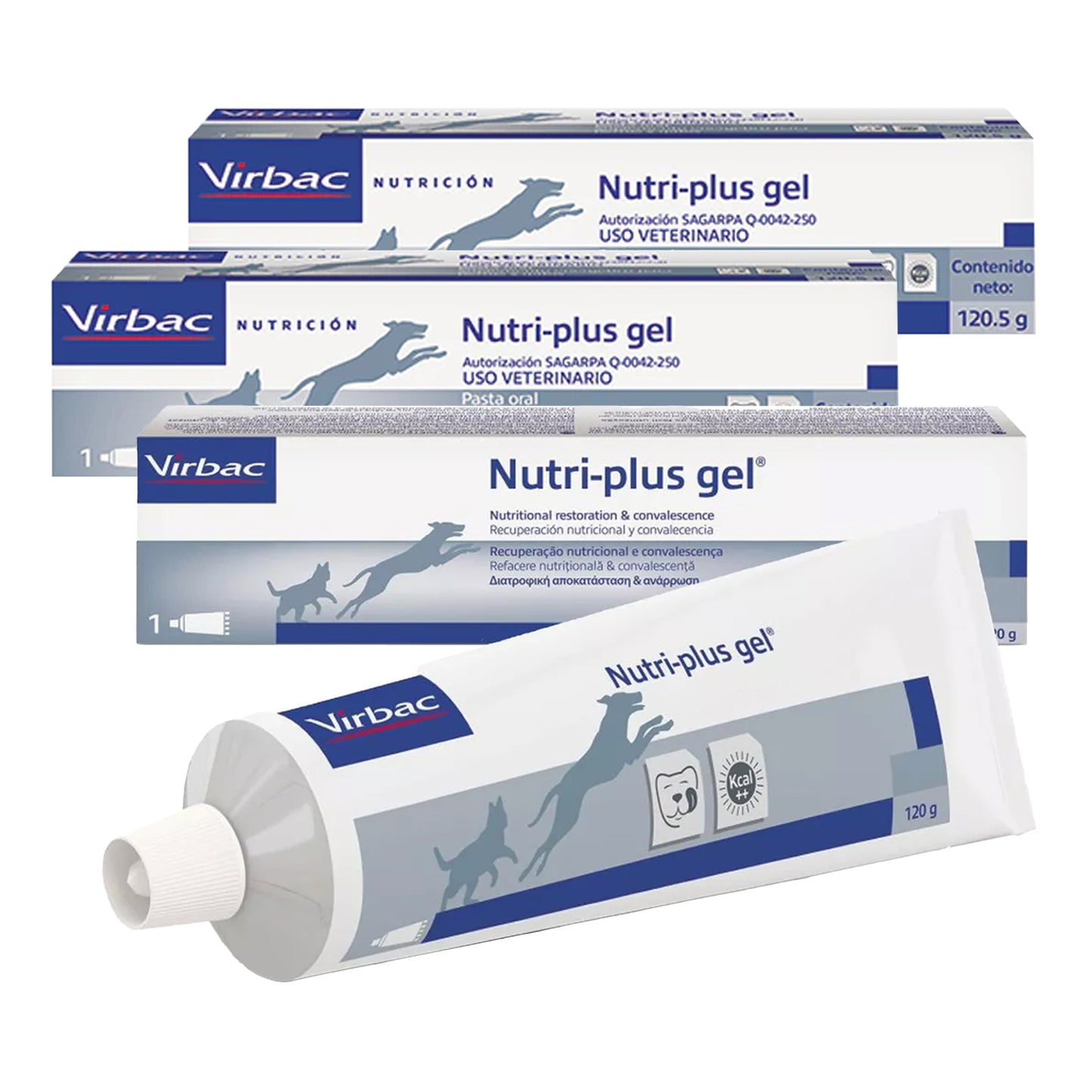 Tubo de Nutri Plus Gel Virbac 120g Suplemento Energético para Gato y Perro