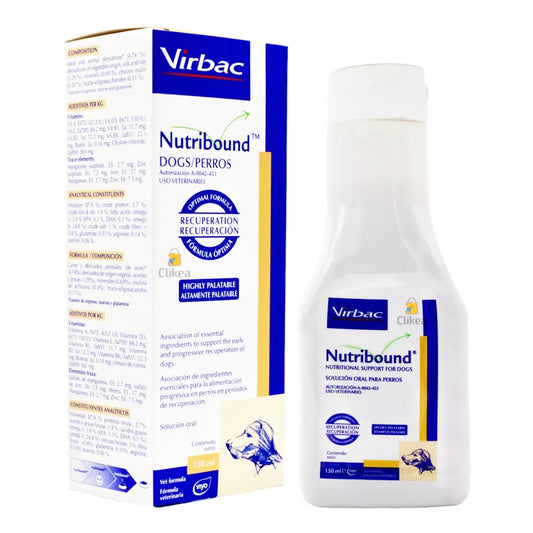 Bote Jarabe Nutribound Virbac 150 ml Recuperación para Perros