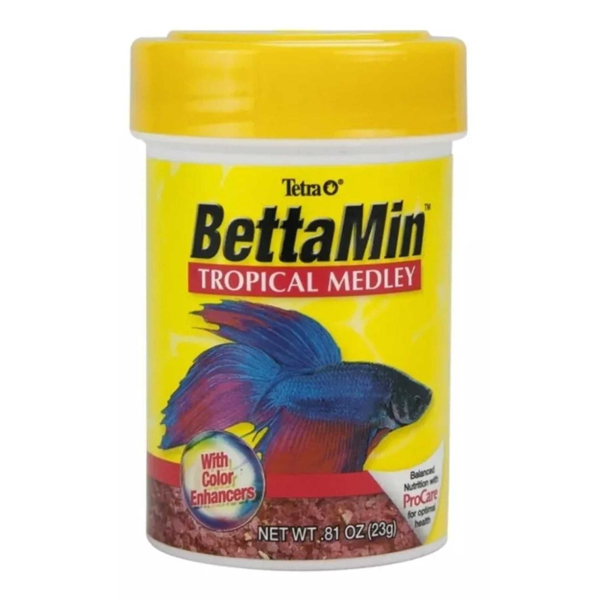 Frasco de Alimento Potenciador de Color para Pez Beta Tetra Bettamin 23g
