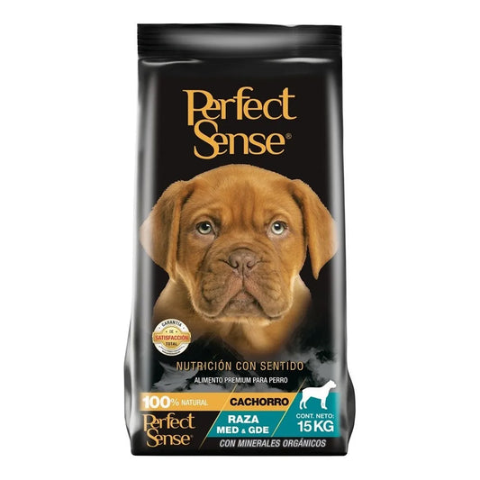 Bolsa de Alimento para Perro Cachorro Perfect Sense 15kg - Raza Mediana Grande