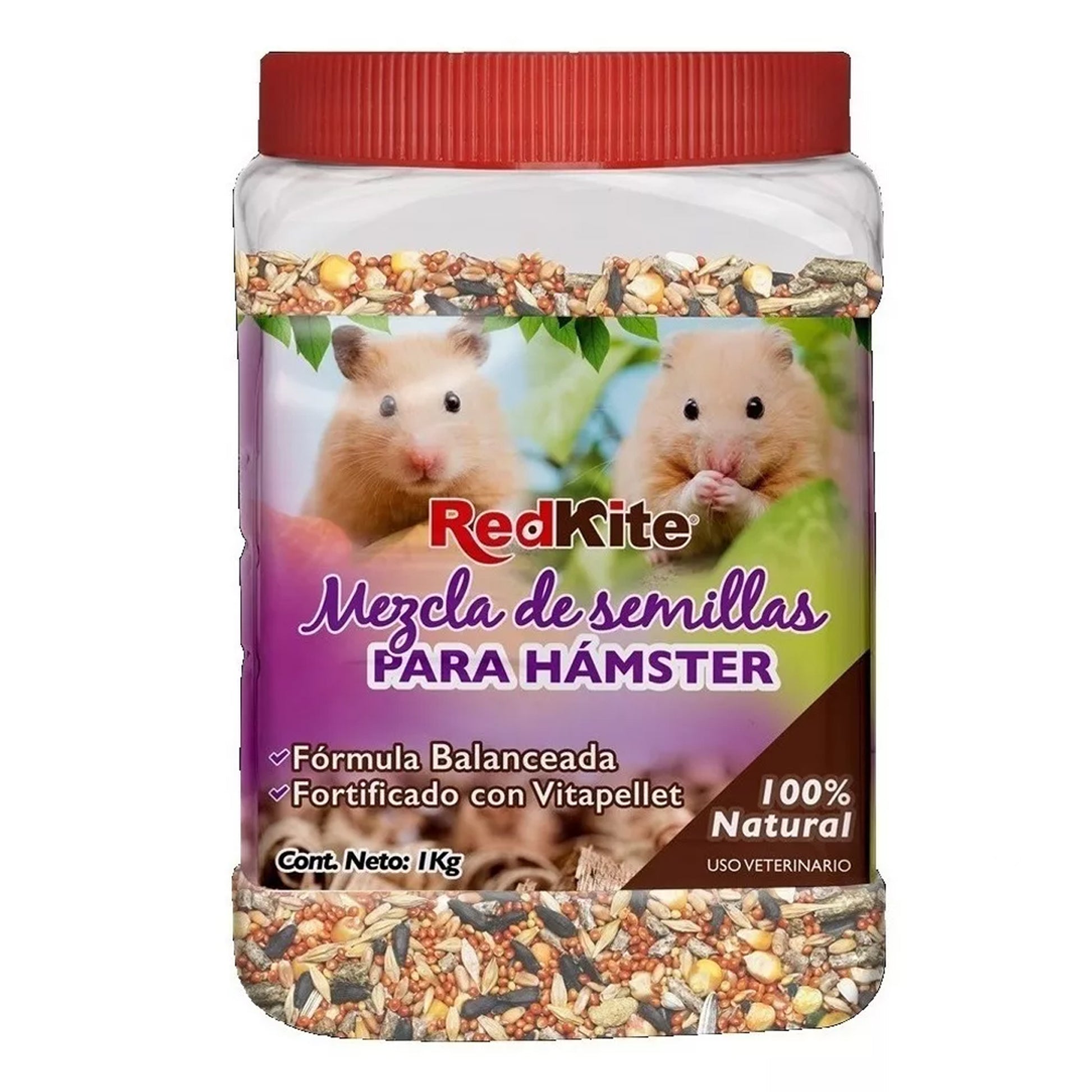 Bote de Alimento para Hamster Red Kite 1 Kg Mezcla de semillas