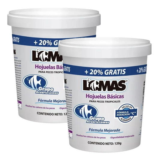 Bolsa de Alimento para Peces Lomas Hojuelas 100g 2 piezas